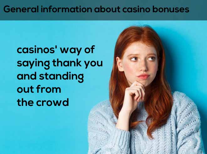 Contemplative girl pondering general information about casino bonuses