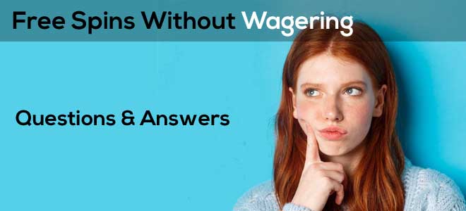thoughtful girl pondering the topic: free spins without wagering FAQ