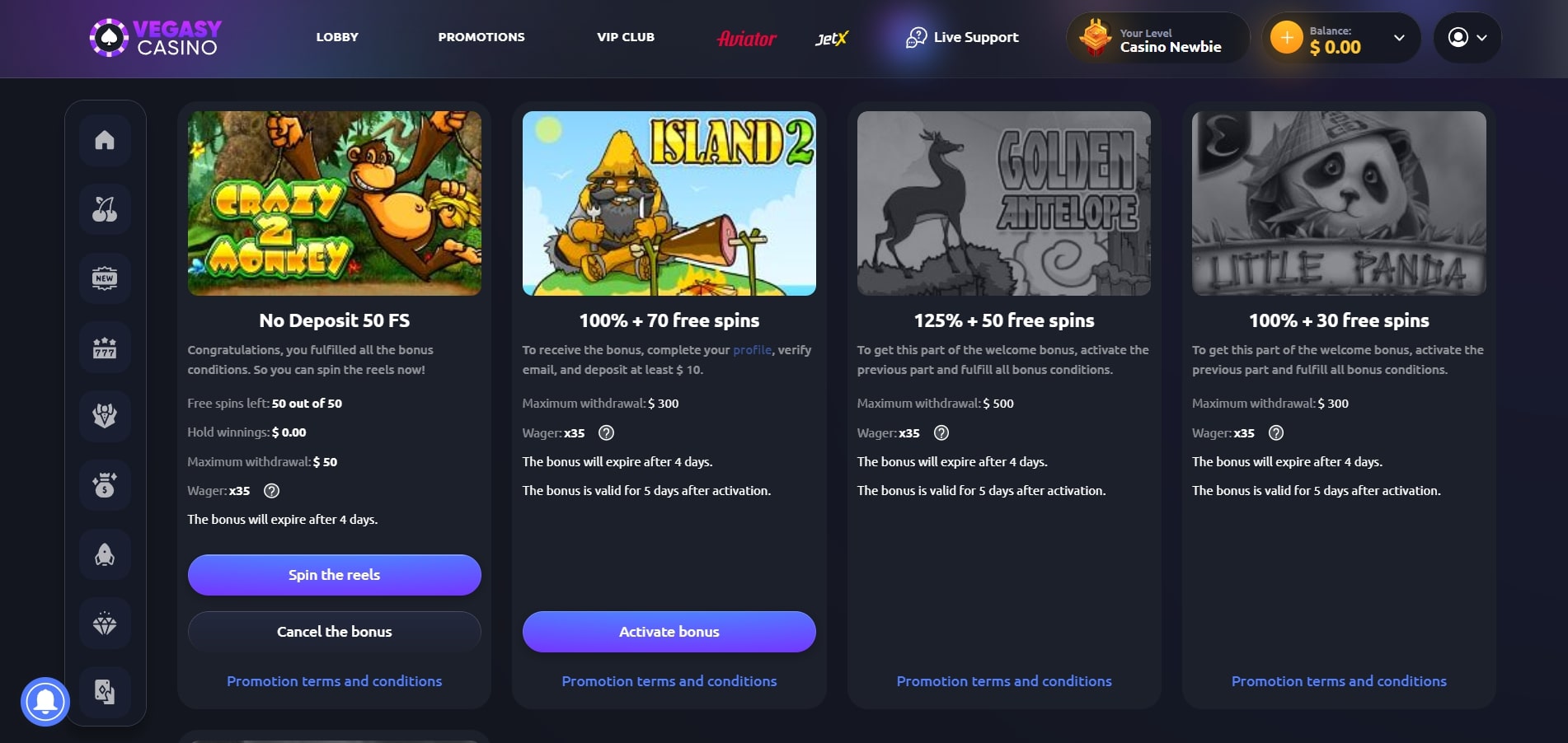 Vegasy Casino