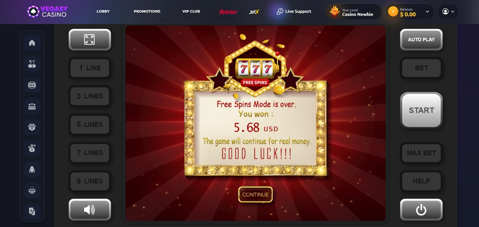Vegasy Casino