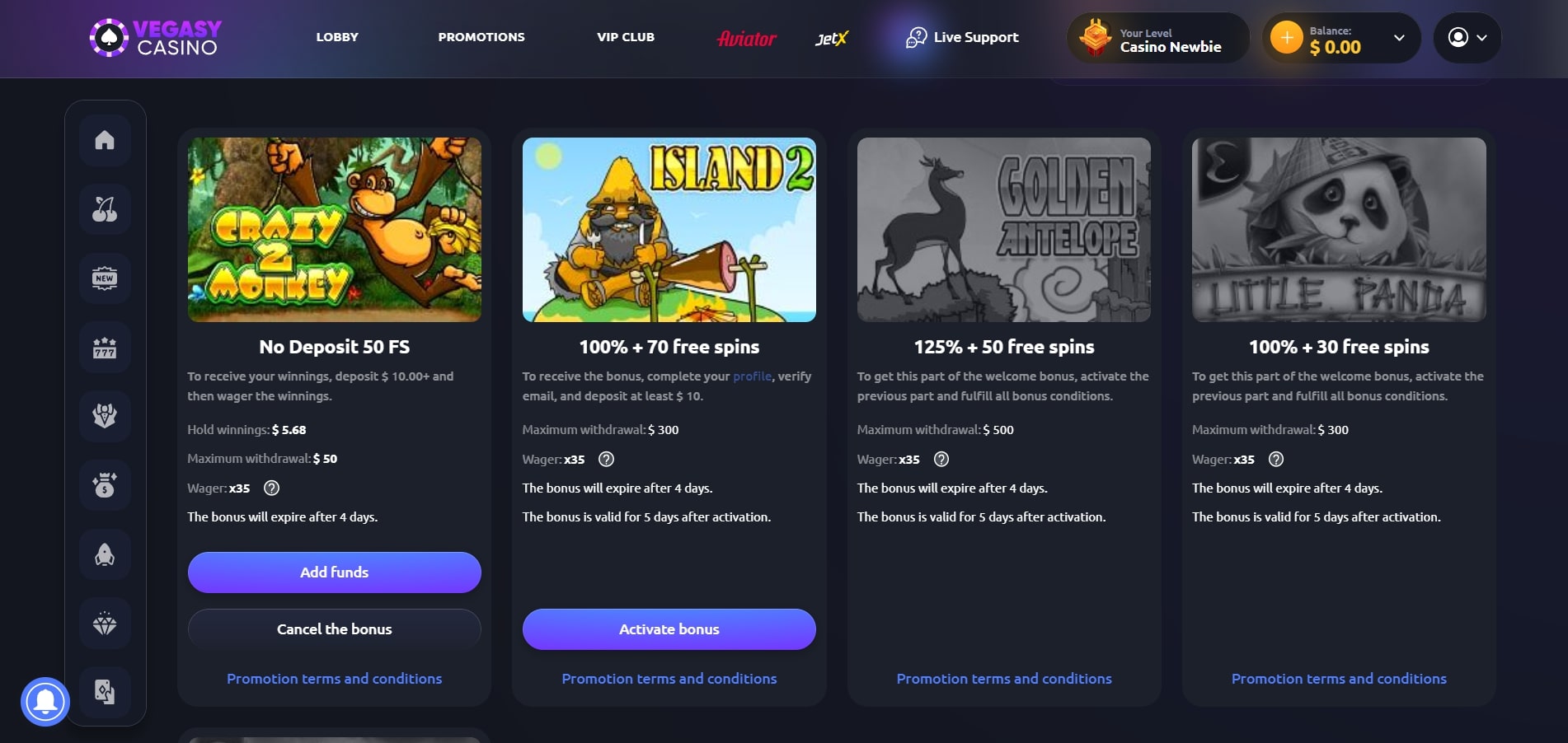Vegasy Casino