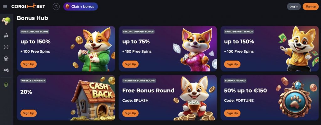 Corgibet Bonus Hub