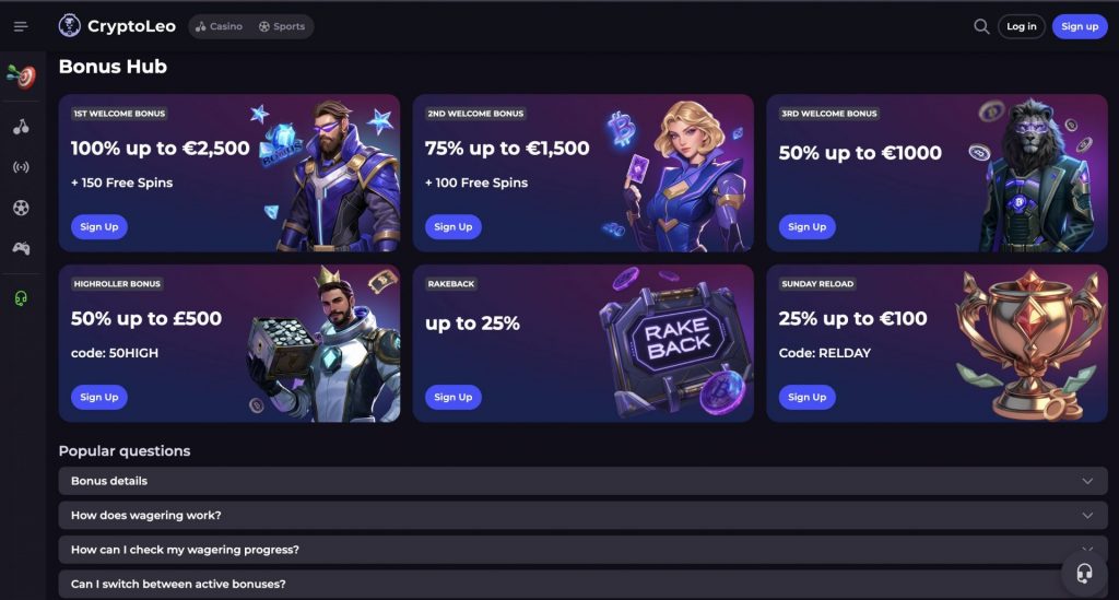 Cryptoleo Bonus Hub