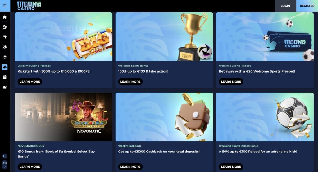Moanacasino Bonus