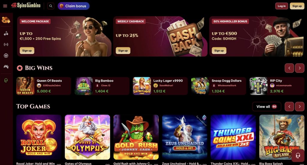 Spinogambino Casino Official Site