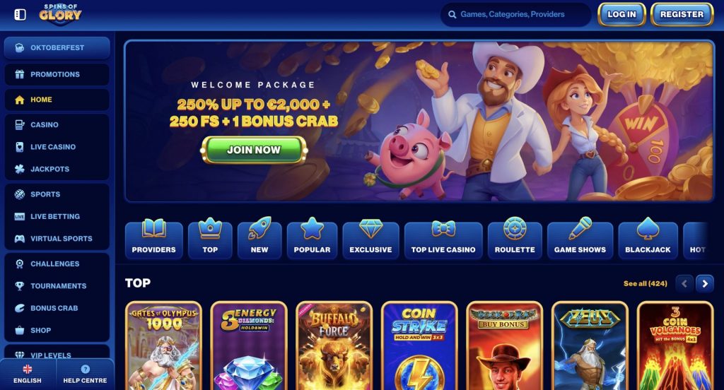Spins of Glory Online Casino