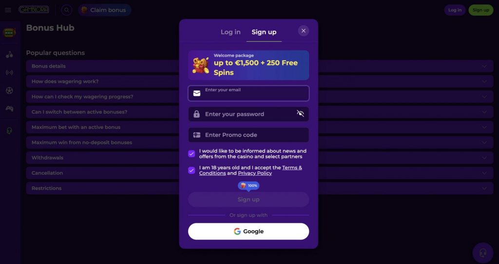 Gambloria Bonus Hub