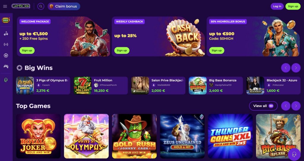 Gambloria Official Site