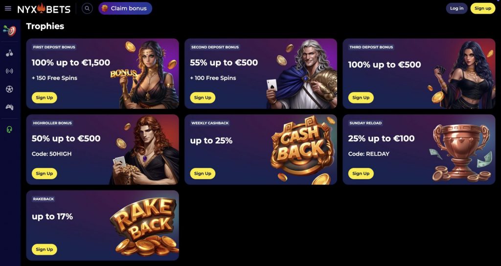 Nyxbets Casino Bonus Hub