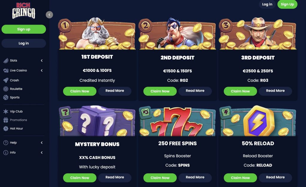 Rich Gringo bonus