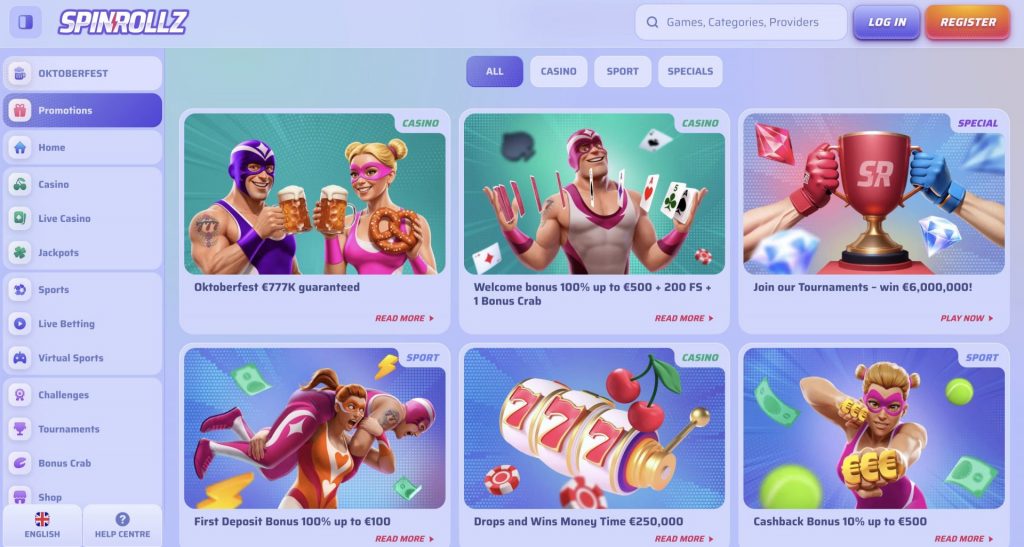 Spinrollz Bonus